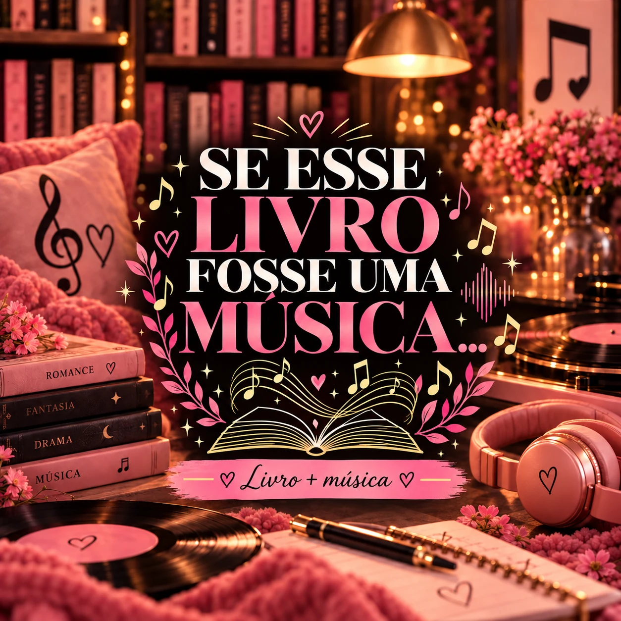 Arte de livro e música